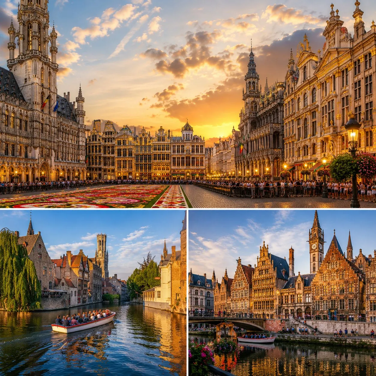 Bruxelles, Gand e Bruges